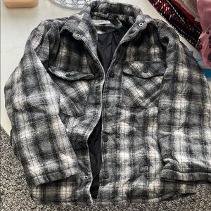 Zara Black and White Checkered Jacket